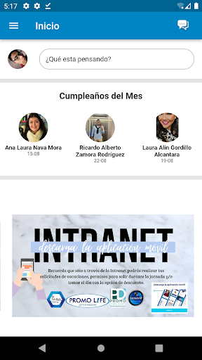 Intranet Móvil Screen 2