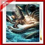 Steampunk kraken wallpaper icon