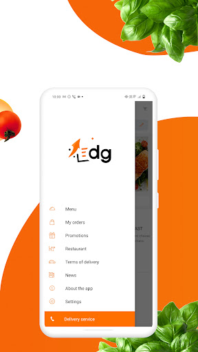 Android application Delivery Guru Restaurant screenshort