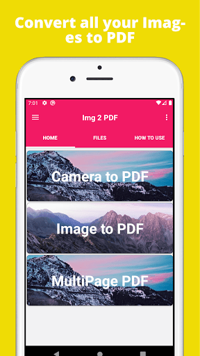 Android application Img2Pdf - Jpg to Pdf Converter screenshort
