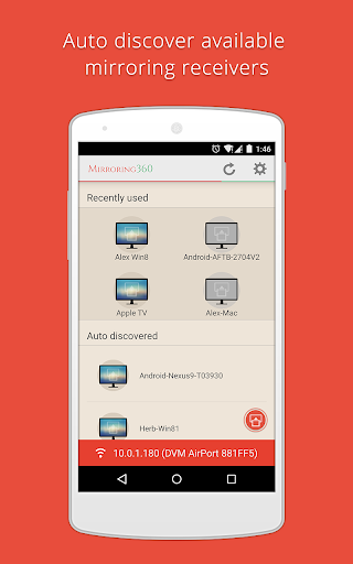 Android application Mirroring360 Sender Basic screenshort