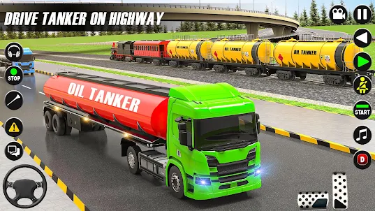 Army Oil Tanker Truck Games