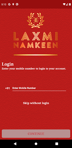 Android application Laxmi Namkeen screenshort
