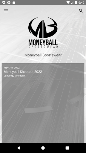 Android application Moneyball Sportswear screenshort