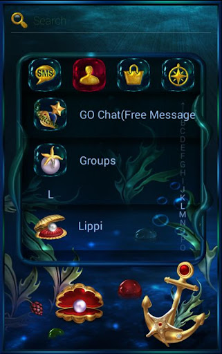 GO SMS PRO THEME UNDERWATER TR