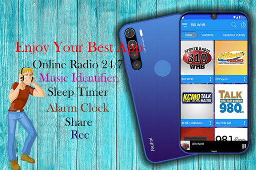 Android application 810 WHB Sports Radio Kansas screenshort