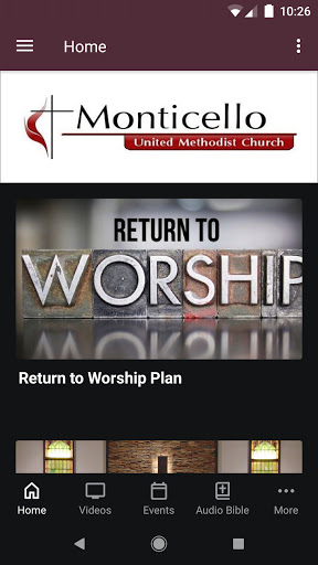 Android application Monticello IL UMC App screenshort