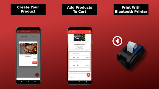 Android application Receipt Printer Bluetooth screenshort