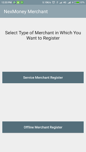 NexMoney Merchant App Screen 2