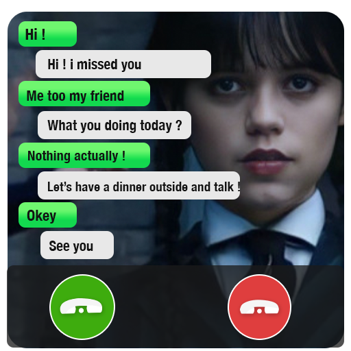 Wednesday Addams Call and Chat