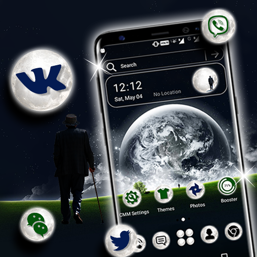 Moon Night Launcher Theme logo