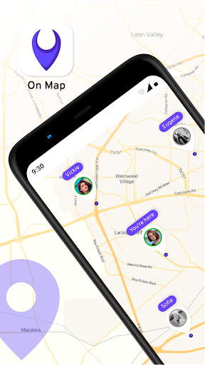 Android application On Map:Locate your friends GPS screenshort