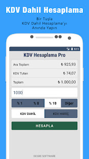 KDV Hesaplama Pro 2.0 APK screenshots 3