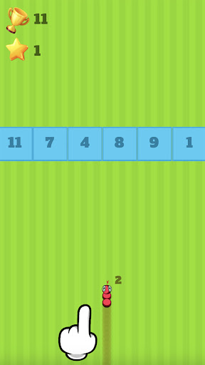 Android application Math Snake Game screenshort