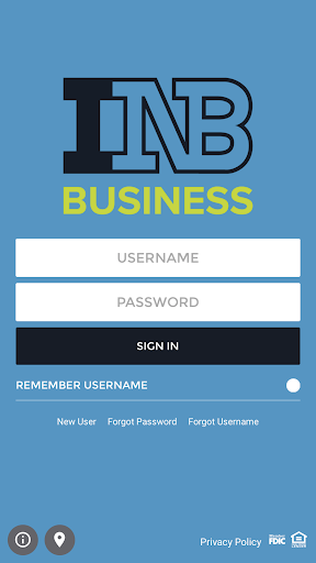 Android application INB Business Banking screenshort