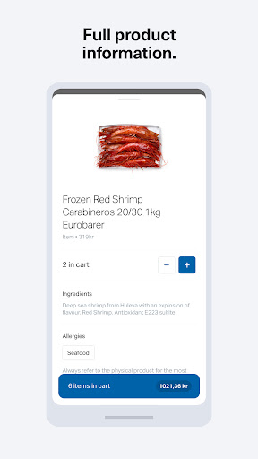 Cerve Ordering App Screen 3