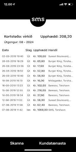 SMS gávukort Screen 2