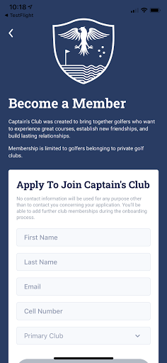 Captains Club Screen 3