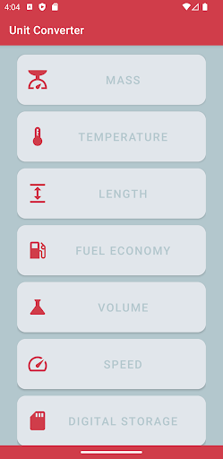 Android application Unit Master - Unit Converter screenshort