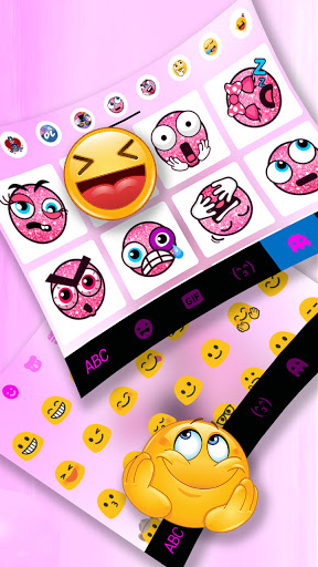 Pink Kitten Keyboard Backgroun Screen 3
