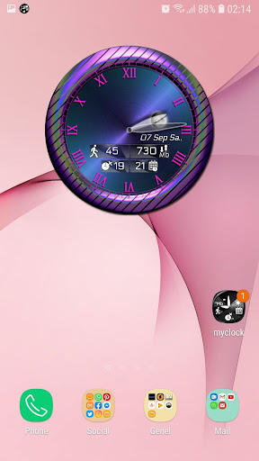 Clock Widget, Weather, Counter Screen 2