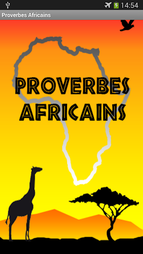 Android application Proverbes Africains screenshort