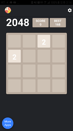 Android application 2048 Classic Board Game screenshort