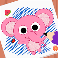 Purple Pink Coloring Book-Kids Painting Game
