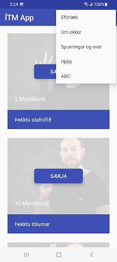 ÍTM App Screen 3