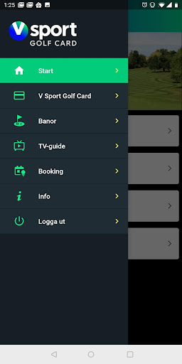 V sport golf card Screen 2