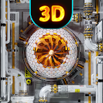 Cover Image of Download 3D Wallpaper + Keyboard Sci Fi  APK