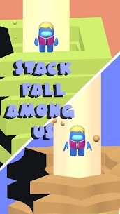 Drop Stack Among Us Fall Blast Crash 3D Helix 3