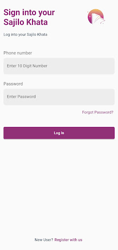 Android application Sajilo Khata screenshort