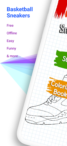 Basketball Shoes Coloring Book - Screenshot 1