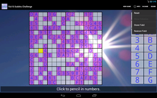 16x16 Sudoku Challenge HD 3.8.5 screenshots 9