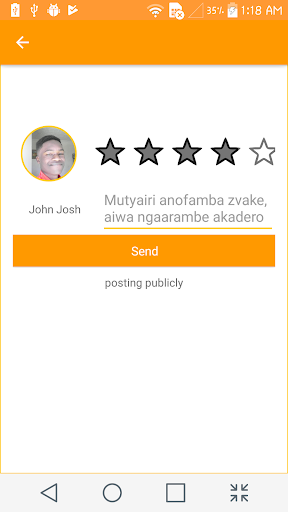 Android application Asambe screenshort