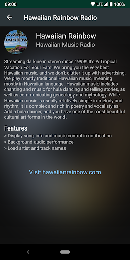 Hawaiian Rainbow Radio Screen 3