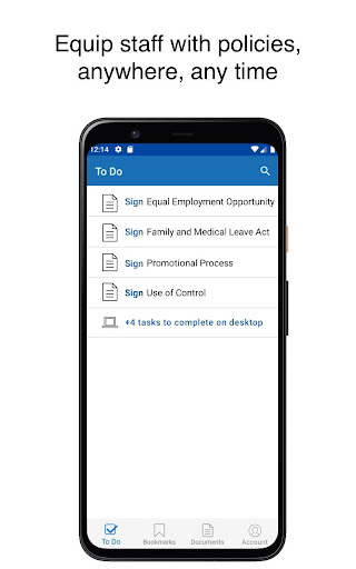 Android application PowerDMS - Policy Management screenshort