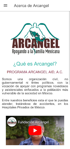 Android application Programa arcángel screenshort