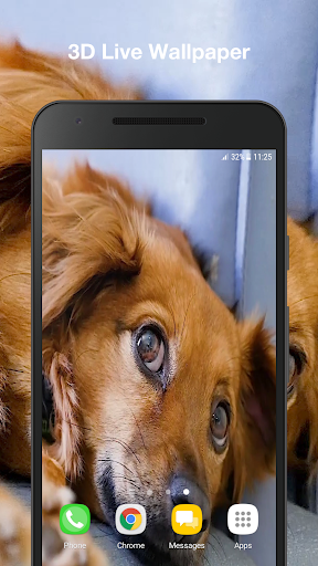 Android application Dog Live Wallpaper Pro screenshort