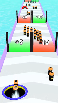 Hole Battery Run 3D - Screenshot 1