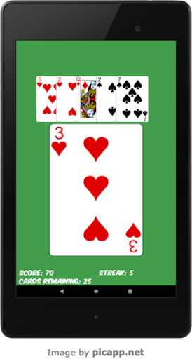 Hi-Lo DELUX High Low card game Screen 3