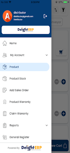 Delight ERP Screen 3
