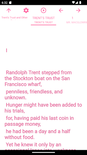 Android application zBook: Trent's Trust screenshort