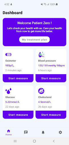 Android application Vital checkups screenshort
