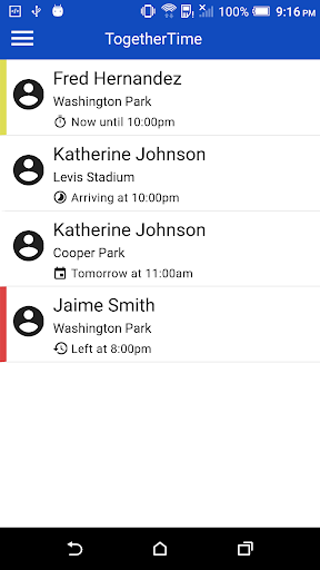 Android application TogetherTime screenshort