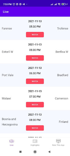 Android application Football News MM screenshort