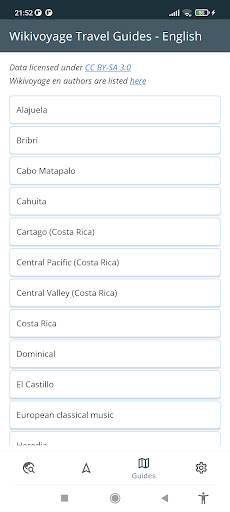 Costa Rica Offline Map Screen 3