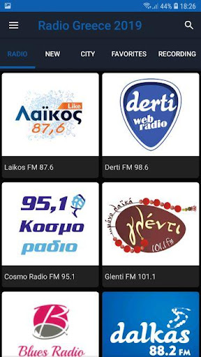 Android application Radio Greece screenshort