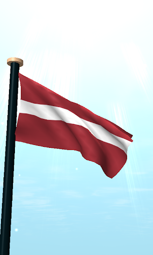 Latvia Flag 3D Free Wallpaper Screen 2